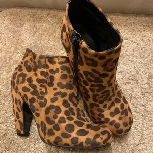 Leopard Booties